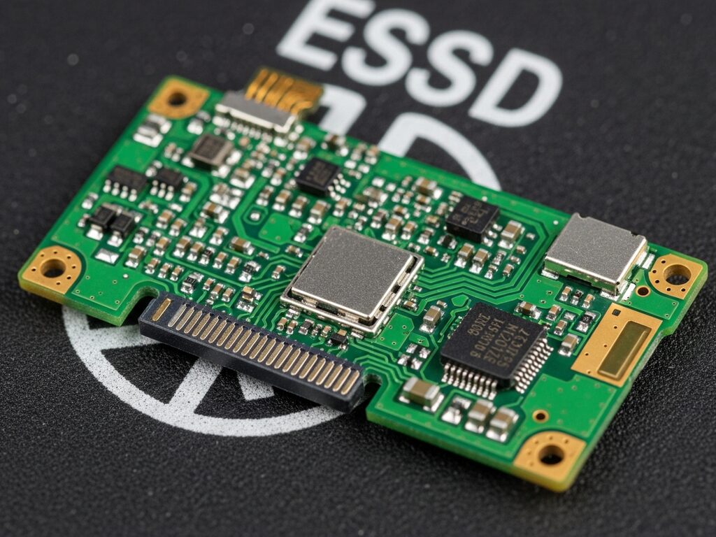 Same logic board after micro-soldering and ultrasonic cleaning, components shiny again
