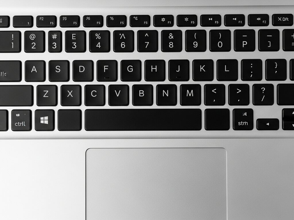 Same laptop keyboard fully restored with every key seated and aligned